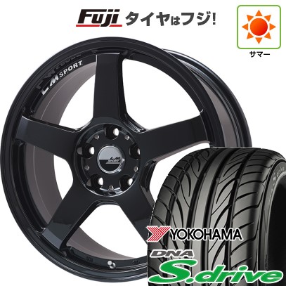 【新品 軽自動車】 夏タイヤ ホイール4本セット 165/40R16 ヨコハマ DNA Sドライブ レアマイスター LMスポーツ LM-05R(グロスブラック) 5J 16インチ(送料無料)