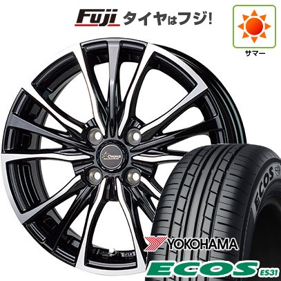 日本製【新品 軽自動車】N-BOX タント スペーシア 夏タイヤ ホイール4本セット 165/55R15 ヨコハマ エコス ES31 ホットスタッフ クロノス CH-110 4.5J 15インチ(送料無料)