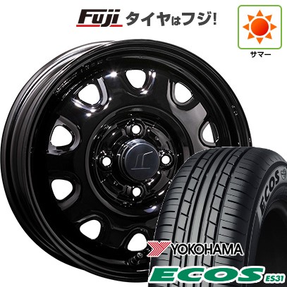 日本製【新品 軽自動車】 夏タイヤ ホイール4本セット 165/55R14 ヨコハマ エコス ES31 トピー スチールホイル M73 4.5J 14インチ(送料無料)