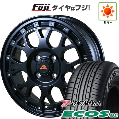 日本製【新品 軽自動車】エブリイワゴン 夏タイヤ ホイール4本セット 165/50R15 ヨコハマ エコス ES31 アルジェノン フェニーチェ クロスXC8 5J 15インチ(送料無料)