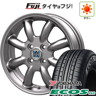 日本製【新品 軽自動車】 夏タイヤ ホイール4本セット 165/55R14 ヨコハマ エコス ES31 ミニライト 4.5J 14インチ(送料無料)｜フジコーポレーション