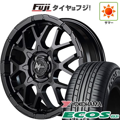 日本製【新品 軽自動車】N-BOX タント スペーシア 夏タイヤ ホイール4本セット 165/55R15 ヨコハマ エコス ES31 MID WHEELS NITRO POWER M28 バレットKC 5J 15インチ(送料無料)|フジコーポレーション