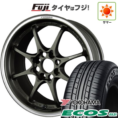 日本製【新品 軽自動車】エブリイワゴン 夏タイヤ ホイール4本セット 165/50R15 ヨコハマ エコス ES31 RAYS レイズ ボルクレーシング CE28 クラブレーサー 5.5J 15インチ(送料無料)