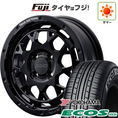 日本製【新品 軽自動車】エブリイワゴン 夏タイヤ ホイール4本セット 165/50R15 ヨコハマ エコス ES31 RAYS レイズ デイトナ M9+ 5J 15インチ(送料無料)|フジコーポレーション