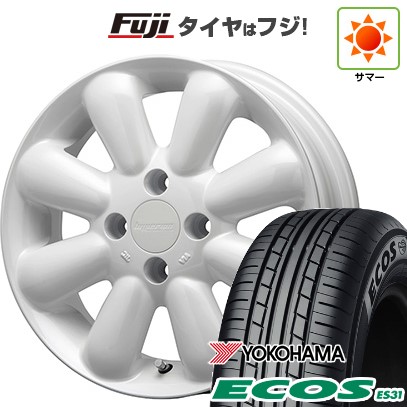 日本製【新品 軽自動車】 夏タイヤ ホイール4本セット 165/55R14 ヨコハマ エコス ES31 MLJ ハイペリオン ピノプラス 4.5J 14インチ(送料無料)|フジコーポレーション