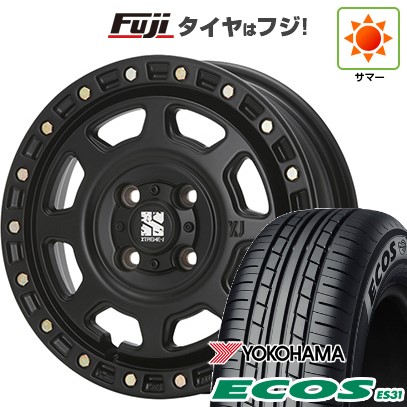 日本製【新品 軽自動車】エブリイワゴン 夏タイヤ ホイール4本セット 165/50R15 ヨコハマ エコス ES31 MLJ エクストリームJ XJ07 4.5J 15インチ(送料無料)｜フジコーポレーション