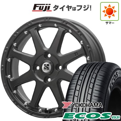 日本製【新品 軽自動車】N-BOX タント スペーシア 夏タイヤ ホイール4本セット 165/55R15 ヨコハマ エコス ES31 MLJ エクストリームJ 4.5J 15インチ(送料無料)