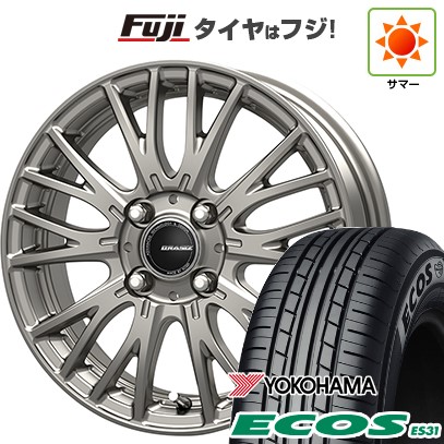 日本製【新品 軽自動車】N-BOX タント スペーシア 夏タイヤ ホイール4本セット 165/55R15 ヨコハマ エコス ES31 コーセイ クレイシズ SE48 4.5J 15インチ(送料無料)