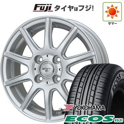 日本製【新品 軽自動車】 夏タイヤ ホイール4本セット 165/55R14 ヨコハマ エコス ES31 ビッグウエイ BWT-541 4.5J 14インチ(送料無料)