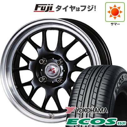 日本製【新品 軽自動車】N-BOX タント スペーシア 夏タイヤ ホイール4本セット 165/55R15 ヨコハマ エコス ES31 クリムソン RS ST AIRモノブロック 5.5J 15インチ(送料無料)|フジコーポレーション