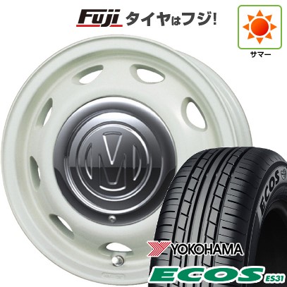 日本製【新品 軽自動車】エブリイワゴン 夏タイヤ ホイール4本セット 165/50R15 ヨコハマ エコス ES31 クリムソン ディーン ミニ 5J 15インチ(送料無料) 82,005円