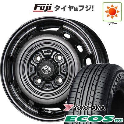 日本製【新品 軽自動車】N-BOX タント スペーシア 夏タイヤ ホイール4本セット 165/55R15 ヨコハマ エコス ES31 トピー ランドフット XFG 数量限定 4.5J 15インチ(送料無料)|フジコーポレーション