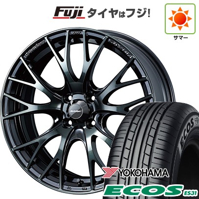 日本製【新品 軽自動車】N-BOX タント スペーシア 夏タイヤ ホイール4本セット 165/55R15 ヨコハマ エコス ES31 WEDS ウェッズスポーツ SA-20R 5J 15インチ(送料無料)｜フジコーポレーション