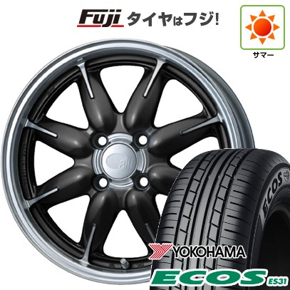 日本製【新品 軽自動車】エブリイワゴン 夏タイヤ ホイール4本セット 165/50R15 ヨコハマ エコス ES31 ENKEI エンケイ all オールワン 5J 15インチ(送料無料)
