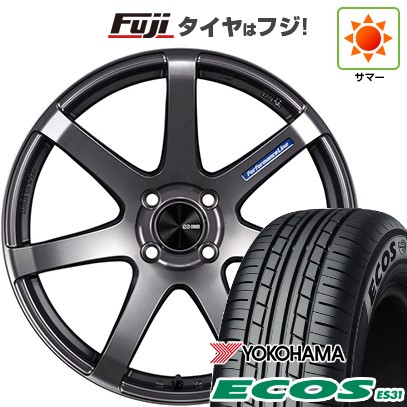 日本製【新品 軽自動車】エブリイワゴン 夏タイヤ ホイール4本セット 165/50R15 ヨコハマ エコス ES31 ENKEI エンケイ PerformanceLine PF07 5J 15インチ(送料無料)