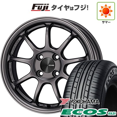 日本製【新品 軽自動車】エブリイワゴン 夏タイヤ ホイール4本セット 165/50R15 ヨコハマ エコス ES31 ENKEI エンケイ PerformanceLine PF09 5J 15インチ(送料無料)｜フジコーポレーション