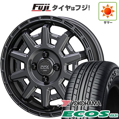 日本製【新品 軽自動車】 夏タイヤ ホイール4本セット 165/55R14 ヨコハマ エコス ES31 共豊 PPX D10X 4.5J 14インチ(送料無料)