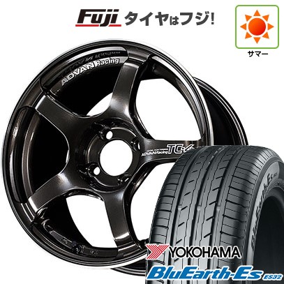 【新品国産車用5穴100】 夏タイヤ ホイール4本セット 225/60R17 ヨコハマ ブルーアース ES32 ヨコハマ アドバンレーシング TC-4 7.5J 17インチ(送料無料)｜フジコーポレーション