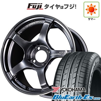 【新品国産車用5穴100】 夏タイヤ ホイール4本セット 225/60R17 ヨコハマ ブルーアース ES32 ヨコハマ アドバンレーシング TC-4 7.5J 17インチ(送料無料)｜フジコーポレーション