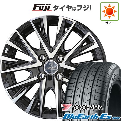 【新品国産車用4穴100】 夏タイヤ ホイール4本セット 185/55R16 ヨコハマ ブルーアース ES32 共豊 スマック レジーナ 5.5J 16インチ(送料無料)｜フジコーポレーション