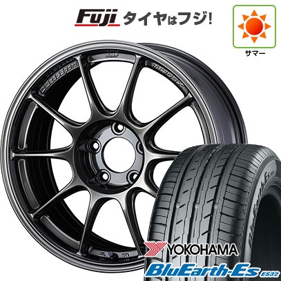 【新品国産車用5穴114.3】 夏タイヤ ホイール4本セット 215/50R17 ヨコハマ ブルーアース ES32 WEDS ウェッズスポーツ TC-105X 7.5J 17インチ(送料無料)|フジコーポレーション