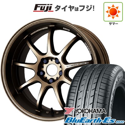【新品国産車用5穴114.3】 夏タイヤ ホイール4本セット 225/60R17 ヨコハマ ブルーアース ES32 WORK ワーク エモーション D9R 7J 17インチ(送料無料)