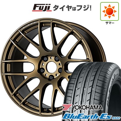 【新品】オーラ 夏タイヤ ホイール4本セット 205/50R17 ヨコハマ ブルーアース ES32 WORK ワーク エモーション M8R 17インチ(送料無料)