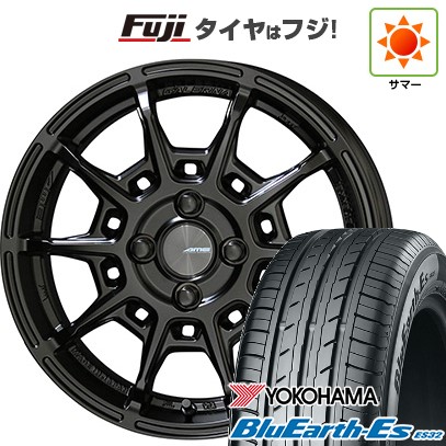 【新品国産車用5穴100】 夏タイヤ ホイール4本セット 225/55R18 ヨコハマ ブルーアース ES32 共豊 ガレルナ レフィーノ 8J 18インチ(送料無料)
