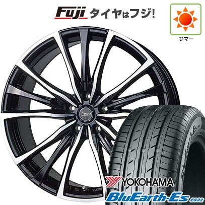 【新品国産車用5穴114.3】 夏タイヤ ホイール4本セット 195/60R16 ヨコハマ ブルーアース ES32 ホットスタッフ クロノス CH-110 6.5J 16インチ(送料無料)|フジコーポレーション