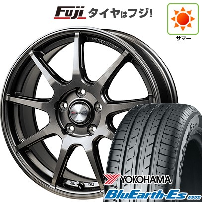 【新品国産車用5穴114.3】 夏タイヤ ホイール4本セット 225/60R17 ヨコハマ ブルーアース ES32 モンツァ Rバージョン FS99 7J 17インチ(送料無料)