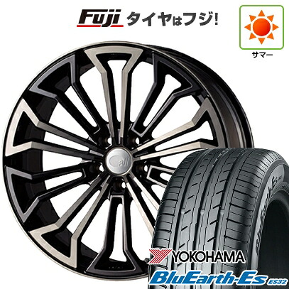 【新品国産車用5穴100】 夏タイヤ ホイール4本セット 225/40R18 ヨコハマ ブルーアース ES32 ENKEI エンケイ all オールエイト【限定】 7.5J 18インチ(送料無料)|フジコーポレーション