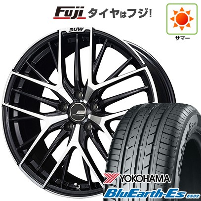 【新品国産車用5穴114.3】 夏タイヤ ホイール4本セット 225/35R19 ヨコハマ ブルーアース ES32 クライメイト SUW アリアS5 8J 19インチ(送料無料)