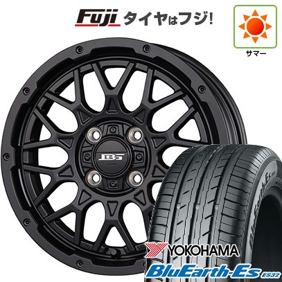 【新品 軽自動車】タフト ソリオ 夏タイヤ ホイール4本セット 165/65R15 ヨコハマ ブルーアース ES32 コーセイ ボトムガルシア シャドウバーツ 4.5J 15インチ(送料無料)