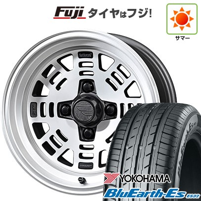【新品国産車用4穴100】 夏タイヤ ホイール4本セット 175/65R14 ヨコハマ ブルーアース ES32 共豊 ファットレース FZ01 6J 14インチ(送料無料)|フジコーポレーション