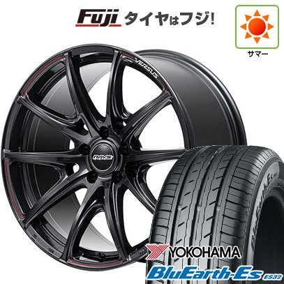 【新品国産車用5穴114.3】 夏タイヤ ホイール4本セット 225/35R19 ヨコハマ ブルーアース ES32 RAYS レイズ ベルサス VV25R 8J 19インチ(送料無料)｜フジコーポレーション