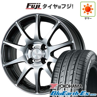 【新品国産車用4穴100】 夏タイヤ ホイール4本セット 195/50R16 ヨコハマ ブルーアース ES32 ブリヂストン エコフォルム CRS23 6J 16インチ(送料無料)｜フジコーポレーション