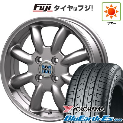 【新品 軽自動車】ソリオ ハスラー 夏タイヤ ホイール4本セット 165/70R14 ヨコハマ ブルーアース ES32 ミニライト 5J 14インチ(送料無料)