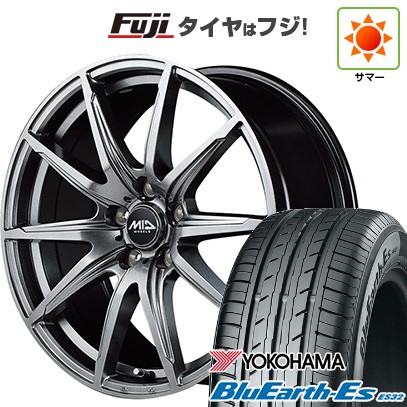 【新品国産車用5穴114.3】 夏タイヤ ホイール4本セット 225/50R18 ヨコハマ ブルーアース ES32 MID WHEELS SLS 8J 18インチ(送料無料)
