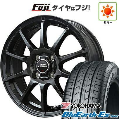 【新品 軽自動車】 夏タイヤ ホイール4本セット 145/80R13 ヨコハマ ブルーアース ES32 MID WHEELS スタッグ ストロングガンメタ 4J 13インチ(送料無料)