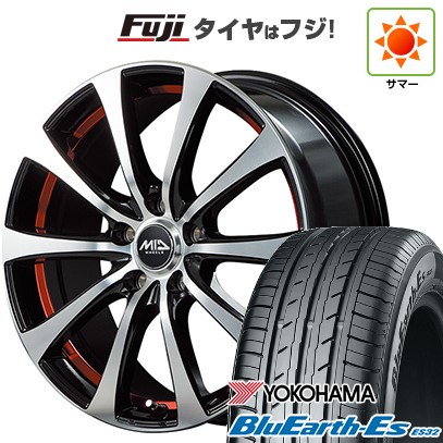 【新品国産車用5穴114.3】 夏タイヤ ホイール4本セット 215/50R17 ヨコハマ ブルーアース ES32 MID WHEELS RX-01 7J 17インチ(送料無料)