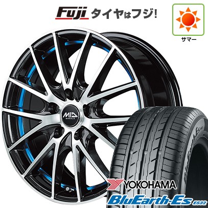 【新品国産車用5穴114.3】 夏タイヤ ホイール4本セット 215/50R17 ヨコハマ ブルーアース ES32 MID WHEELS RX27 7J 17インチ(送料無料)|フジコーポレーション