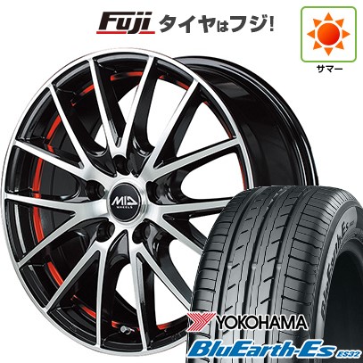 【新品国産車用5穴114.3】 夏タイヤ ホイール4本セット 205/65R16 ヨコハマ ブルーアース ES32 MID WHEELS RX27 6.5J 16インチ(送料無料)