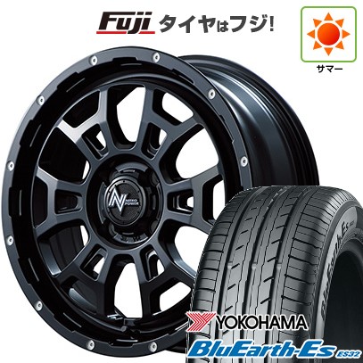 【新品国産車用4穴100】 夏タイヤ ホイール4本セット 195/50R16 ヨコハマ ブルーアース ES32 MID WHEELS NITRO POWER H6 スラッグ 6J 16インチ(送料無料)｜フジコーポレーション