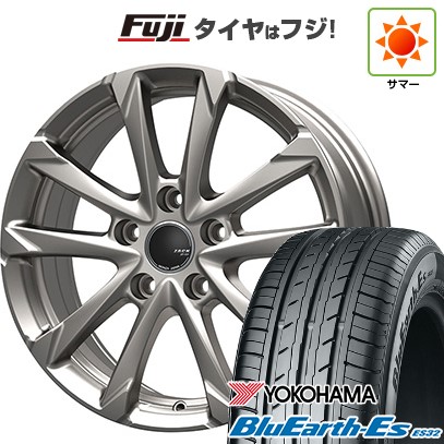 【新品国産車用5穴100】 夏タイヤ ホイール4本セット 195/65R15 ヨコハマ ブルーアース ES32 モンツァ ZACK JP-325 6J 15インチ(送料無料)
