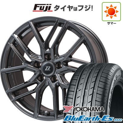 【新品国産車用5穴114.3】 夏タイヤ ホイール4本セット 215/65R16 ヨコハマ ブルーアース ES32 ブランドルライン ヴァレーゼ ディープグレー 6.5J 16インチ(送料無料)