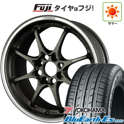 【新品 軽自動車】N-BOX タント スペーシア 夏タイヤ ホイール4本セット 165/55R15 ヨコハマ ブルーアース ES32 RAYS レイズ ボルクレーシング CE28 クラブレーサー 5.5J 15インチ(送料無料)