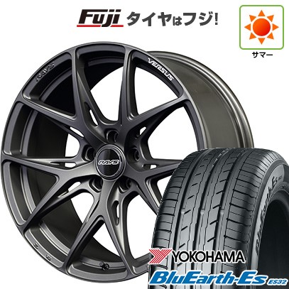 【新品国産車用5穴100】 夏タイヤ ホイール4本セット 225/40R18 ヨコハマ ブルーアース ES32 RAYS レイズ ベルサス VV21S 8J 18インチ(送料無料)|フジコーポレーション