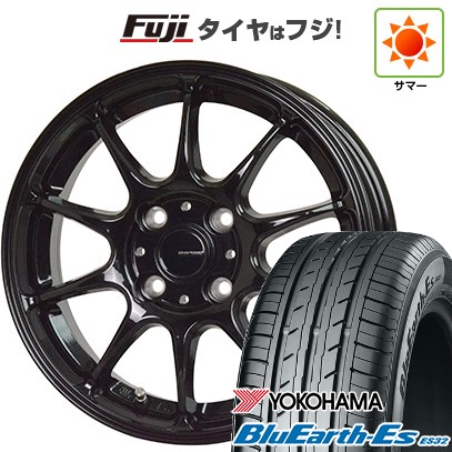 【新品国産車用4穴100】 夏タイヤ ホイール4本セット 185/60R16 ヨコハマ ブルーアース ES32 ホットスタッフ ジースピード G-07 5.5J 16インチ(送料無料)|フジコーポレーション