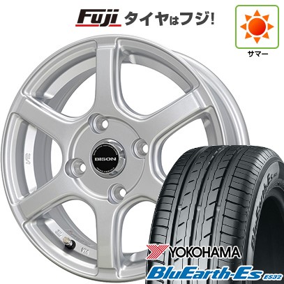 【新品国産車用4穴100】 夏タイヤ ホイール4本セット 175/70R14 ヨコハマ ブルーアース ES32 ホットスタッフ バイソン BN-04 5J 14インチ(送料無料)｜フジコーポレーション