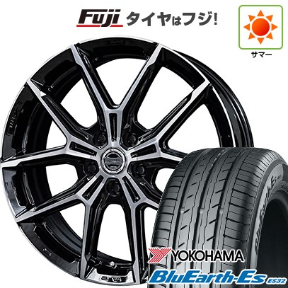 【新品国産車用5穴114.3】 夏タイヤ ホイール4本セット 215/50R17 ヨコハマ ブルーアース ES32 共豊 スマック +EK M1 7J 17インチ(送料無料)